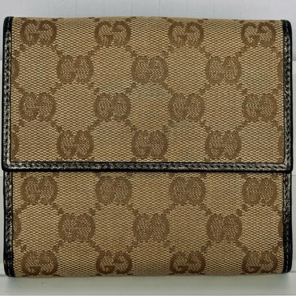 Gucci Canvas Canvas Compact Metallic Wallet - Picture 2 of 11